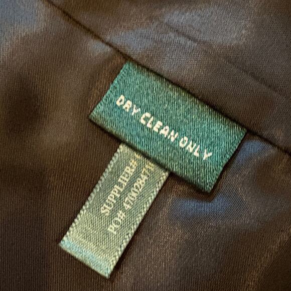 Vtg Lauren Ralph Lauren Vest Jacket Womens Size 2XL Black Velour Velvet Classy - Picture 7 of 9